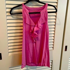Lily sleeveless top with ruffle detail